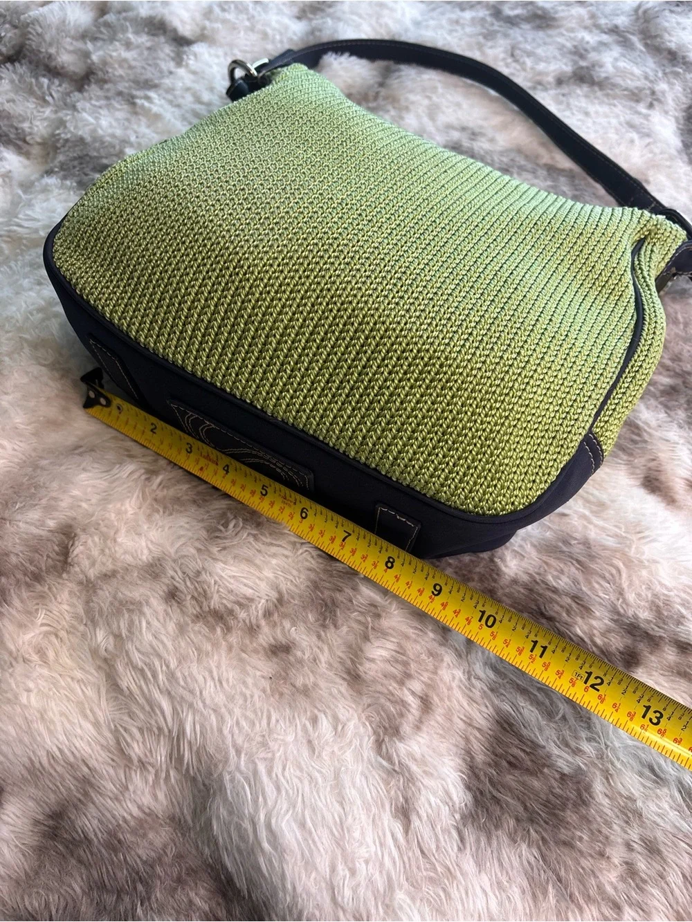 The Sak Green and Yellow Printed Interior Hobo